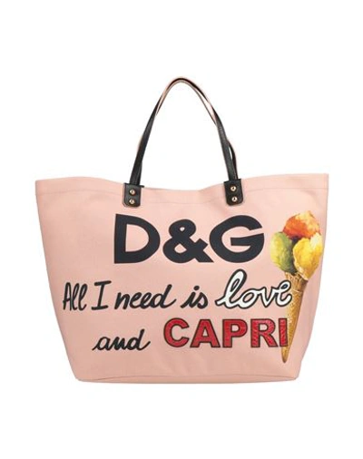Shop Dolce & Gabbana Woman Handbag Blush Size - Textile Fibers In Pink