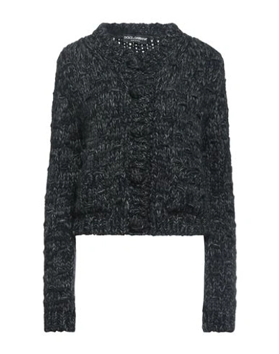 Shop Dolce & Gabbana Woman Cardigan Black Size 6 Wool, Acrylic, Alpaca Wool