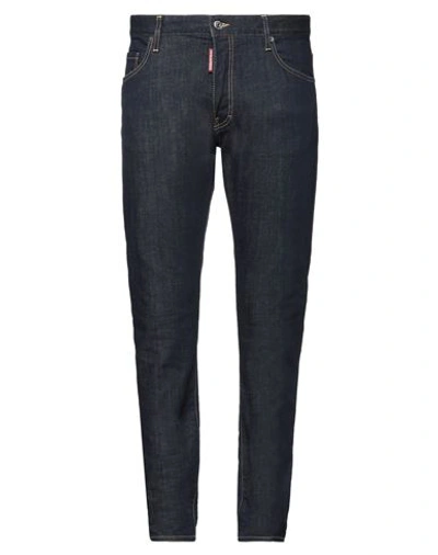 Dsquared2 Man Jeans Blue Size 40 Cotton, Elastane In Blue