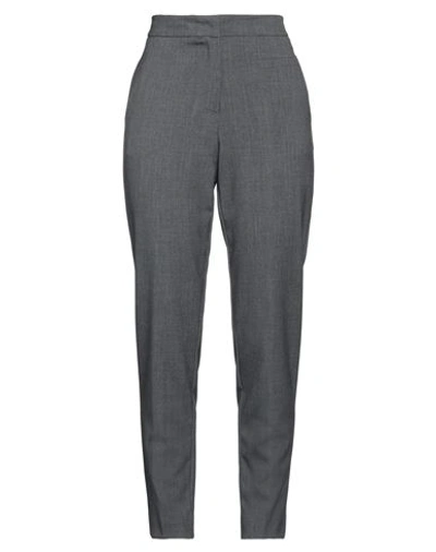Shop Kaos Woman Pants Grey Size 6 Polyester, Viscose, Elastane