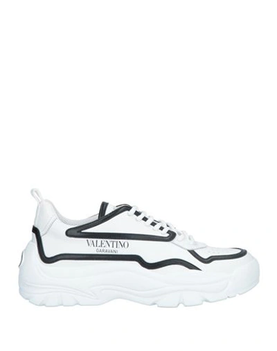 Shop Valentino Garavani Man Sneakers White Size 8 Soft Leather