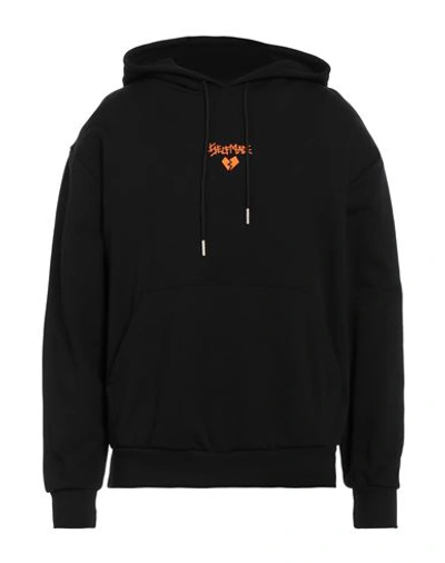 Self Made By Gianfranco Villegas Man Sweatshirt Black Size Xxl Cotton In Black