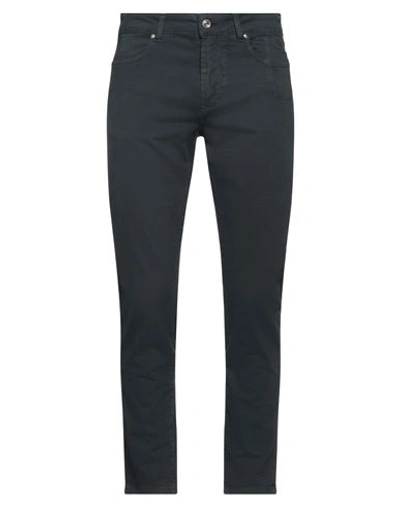 Jeckerson Man Pants Navy Size 29 Cotton, Elastane In Grey