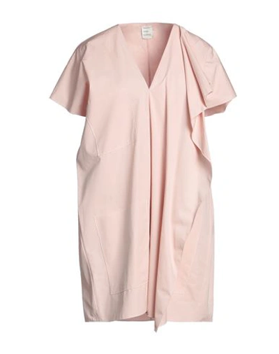 Shop Maison Rabih Kayrouz Woman Mini Dress Light Pink Size 6 Cotton