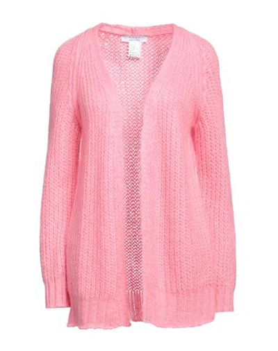 Shop Kaos Woman Cardigan Pink Size M Acrylic, Polyamide, Mohair Wool