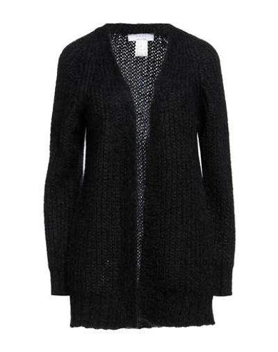 Shop Kaos Woman Cardigan Black Size M Acrylic, Polyamide, Mohair Wool