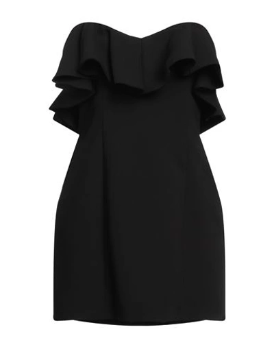 Forte Dei Marmi Couture Woman Short Dress Black Size 8 Polyester In Black