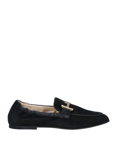 Shop Tod's Woman Loafers Black Size 6.5 Soft Leather