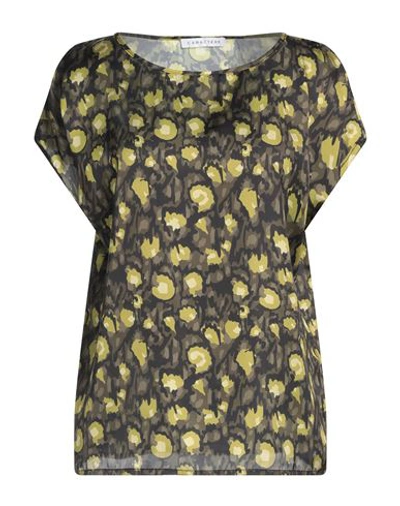 Caractere Caractère Woman Top Military Green Size 8 Polyester In Green