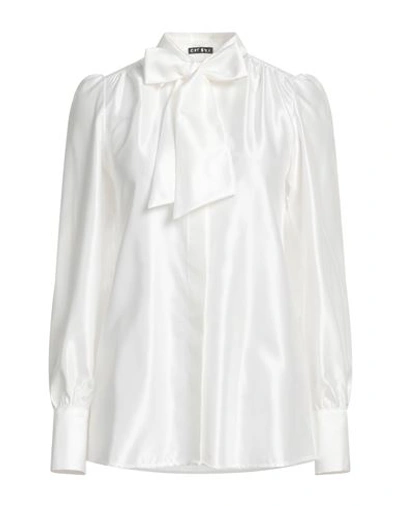 Shop Caliban Woman Shirt Ivory Size 10 Cotton, Viscose In White