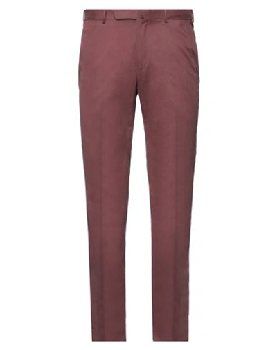 Shop Zegna Man Pants Pastel Pink Size 40 Cotton, Cashmere, Elastane