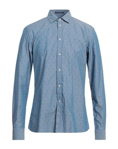 Shop B.d.baggies B. D.baggies Man Shirt Blue Size L Cotton