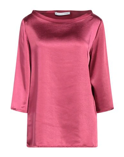 Caractere Caractère Woman Top Fuchsia Size 6 Polyester In Pink