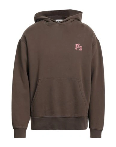Shop President's Man Sweatshirt Dark Brown Size Xxl Cotton