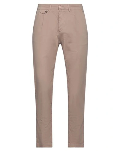 Shop Impure Man Pants Light Brown Size 34 Cotton, Elastane In Beige