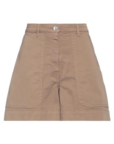 Shop Nine:inthe:morning Nine In The Morning Woman Shorts & Bermuda Shorts Brown Size 29 Cotton, Elastane