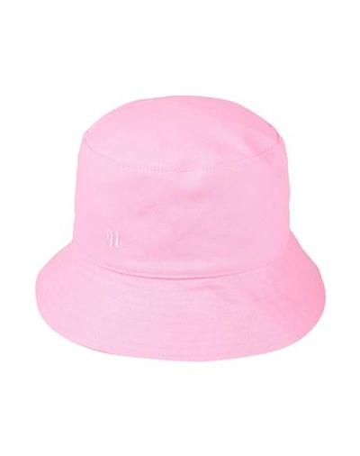 Nanushka Woman Hat Pink Size Xs/s Organic Cotton In Pink