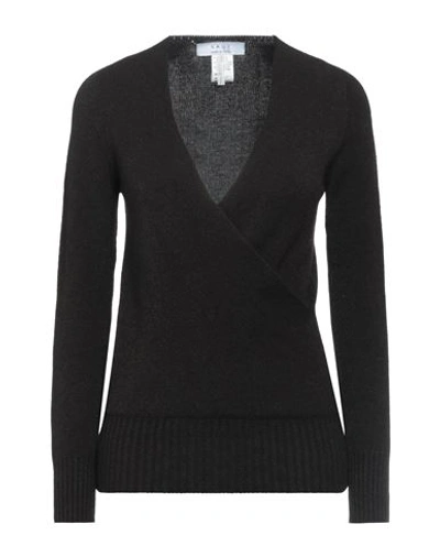 Shop Kaos Woman Sweater Dark Brown Size M Viscose, Polyester, Polyamide