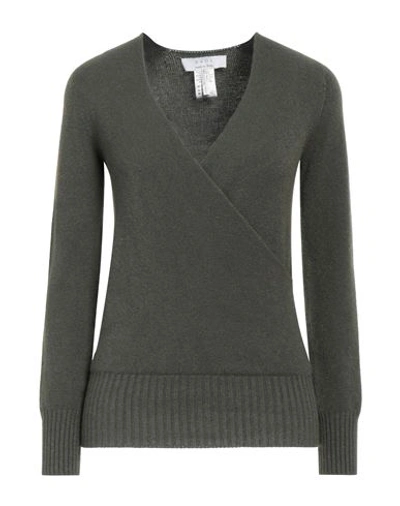 Shop Kaos Woman Sweater Military Green Size S Viscose, Polyester, Polyamide