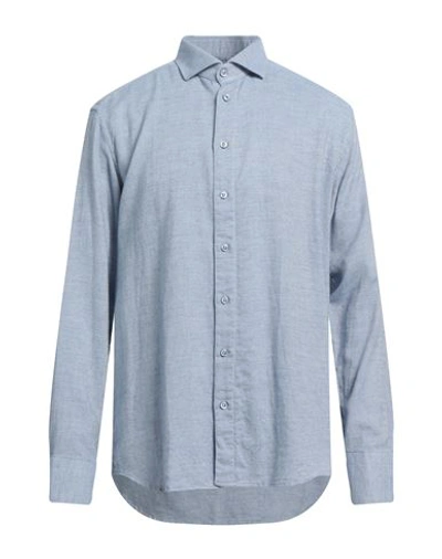 Shop Bastoncino Man Shirt Light Blue Size 15 Cotton