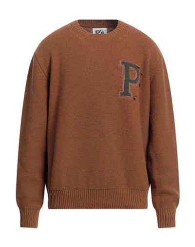 President's Man Sweater Camel Size S Wool, Polyamide In Beige