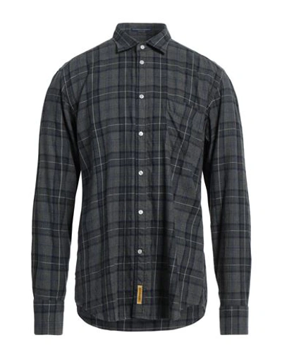 B.d.baggies B. D.baggies Man Shirt Grey Size Xl Cotton In Grey