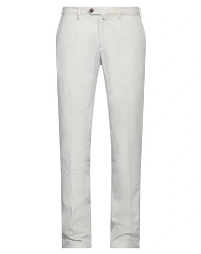 Shop Jasper Reed Man Pants Off White Size 40 Cotton