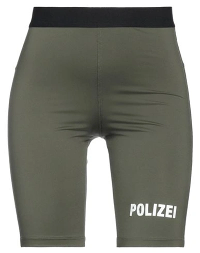 Shop Vetements Woman Leggings Military Green Size Xs Polyamide, Elastane