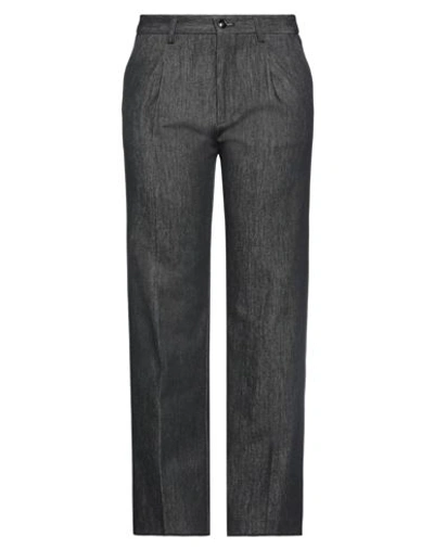 People (+)  Woman Denim Pants Black Size 6 Cotton In Black