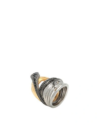 Shop Dsquared2 Woman Ring Gold Size 10.25 Metal