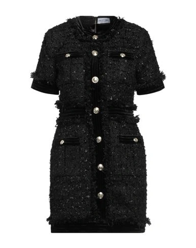 Odi Et Amo Woman Short Dress Black Size 6 Polyester, Elastane In Black