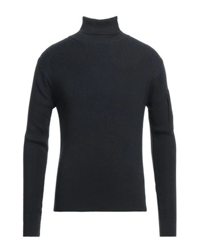 C.p. Company C. P. Company Man Turtleneck Midnight Blue Size 38 Wool, Acrylic In Blue