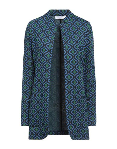 Shop Kaos Woman Cardigan Black Size 4 Viscose, Polyester, Polyamide, Metal, Textile Fibers