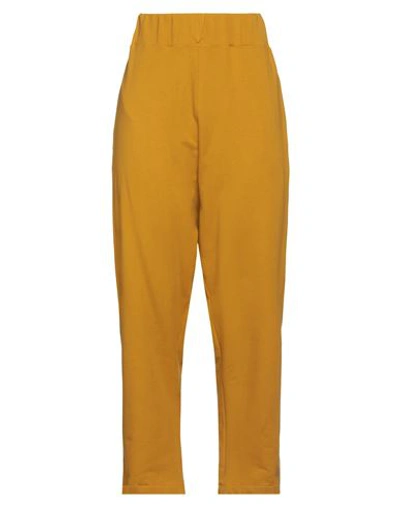 Shop Alessio Bardelle Woman Pants Ocher Size S Cotton, Elastane In Yellow
