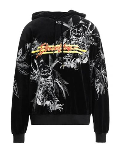 Shop Etro Man Sweatshirt Black Size L Cotton, Nylon