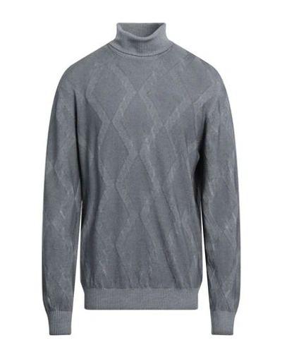 Shop Arovescio Man Turtleneck Grey Size 46 Merino Wool