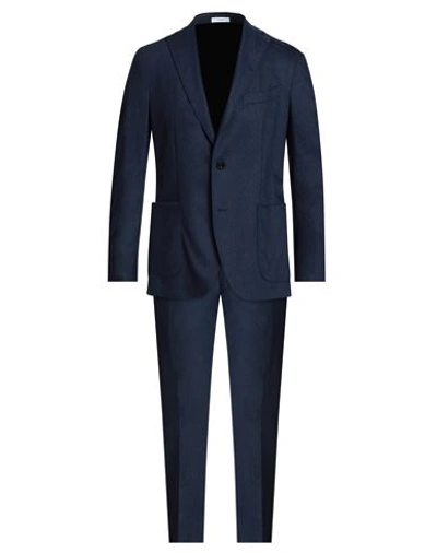 Shop Boglioli Man Suit Blue Size 44 Virgin Wool, Elastane