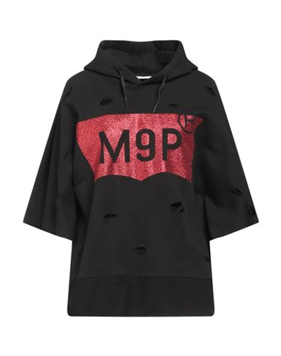 Shop Maison 9 Paris Woman Sweatshirt Black Size M Cotton