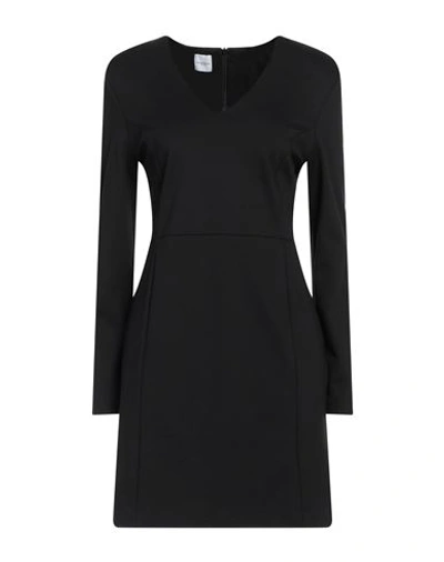 Shop Eleonora Stasi Woman Mini Dress Black Size 10 Viscose, Nylon, Elastane