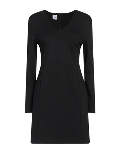 Eleonora Stasi Woman Mini Dress Black Size 10 Viscose, Nylon, Elastane In Black