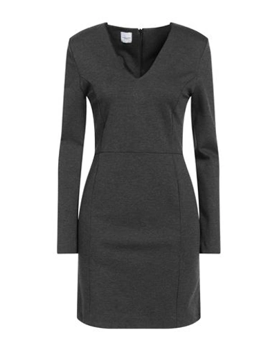 Eleonora Stasi Woman Mini Dress Grey Size 10 Viscose, Nylon, Elastane In Grey