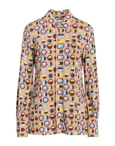 Maliparmi Malìparmi Woman Shirt Pink Size 8 Viscose, Elastane In Pink