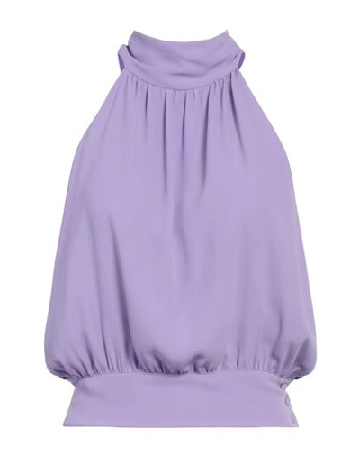 Shop Rebel Queen Woman Top Light Purple Size L Polyester