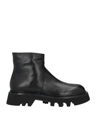 Shop Pomme D'or Woman Ankle Boots Black Size 8 Soft Leather