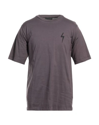 Shop Giuseppe Zanotti Man T-shirt Deep Purple Size Xl Cotton