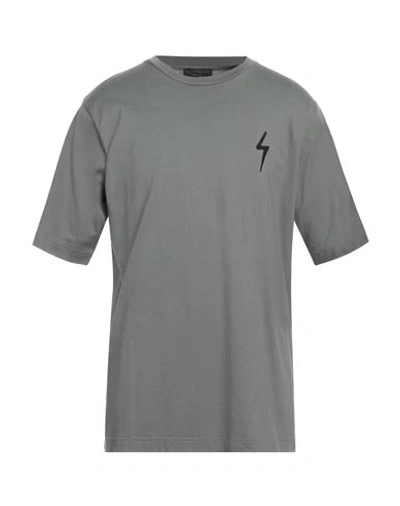 Shop Giuseppe Zanotti Man T-shirt Grey Size Xl Cotton