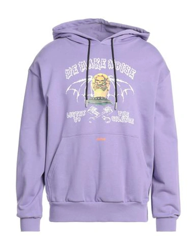 Self Made By Gianfranco Villegas Man Sweatshirt Light Purple Size Xxl Cotton In Purple