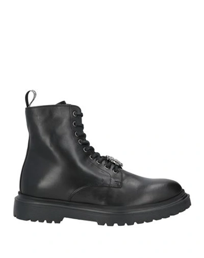 Shop Roberto Cavalli Man Ankle Boots Black Size 9 Soft Leather