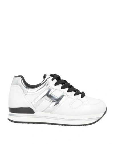Shop Hogan Woman Sneakers White Size 4.5 Soft Leather, Rubber