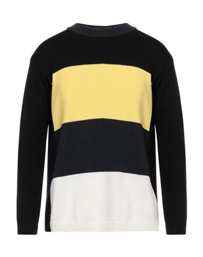 Shop Star Point Man Sweater Black Size Xl Virgin Wool, Cotton, Polyester, Elastane